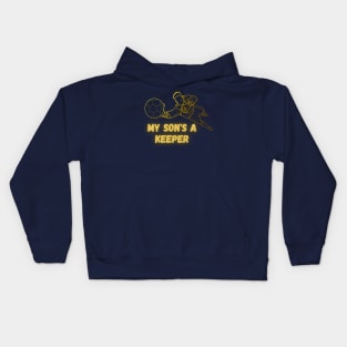 My son's a keeper Kids Hoodie